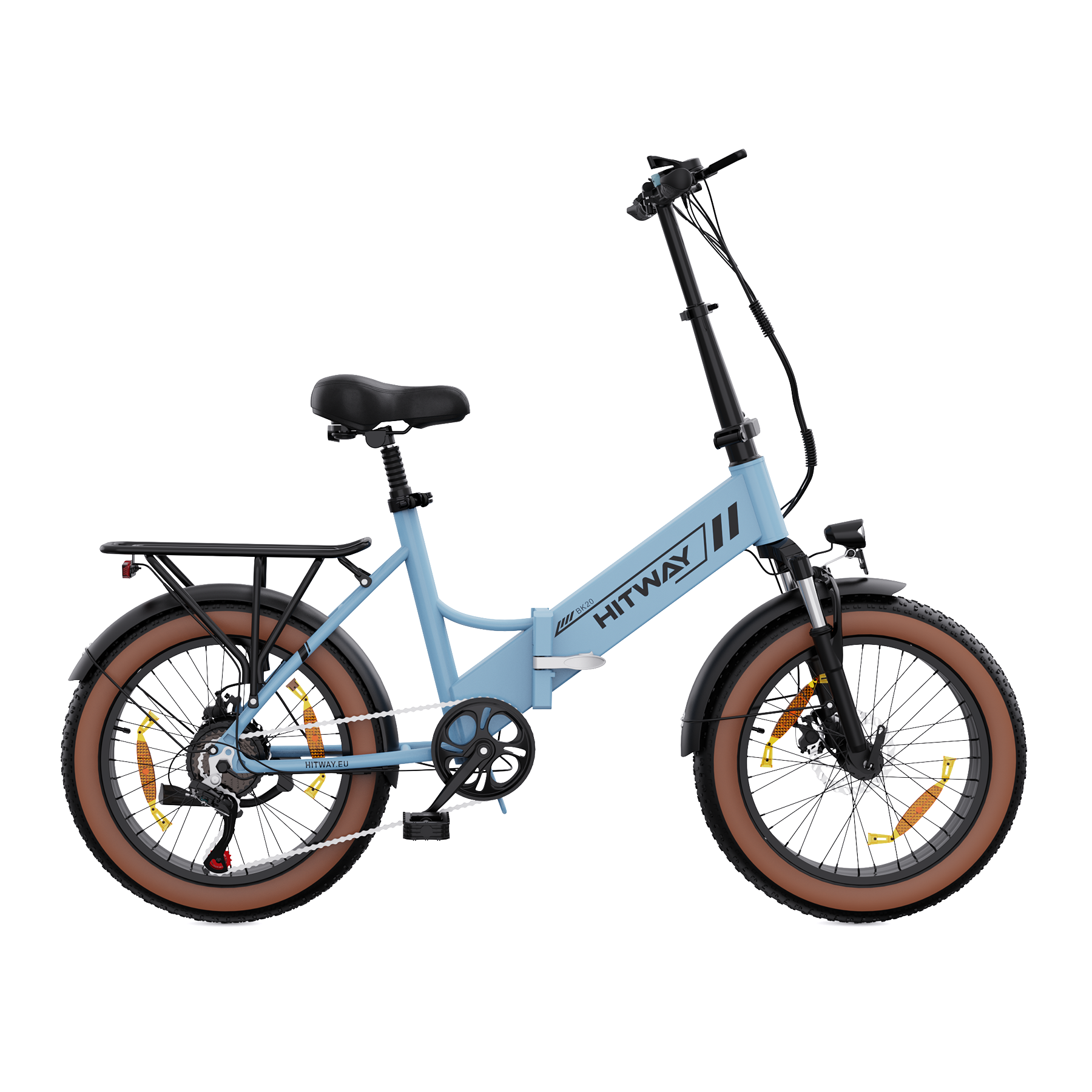 BK20 Folding Electric Bike 250W 48V 10.4AH 20 4.0 Fat Tire HITWAY Ebike HITWAY EU