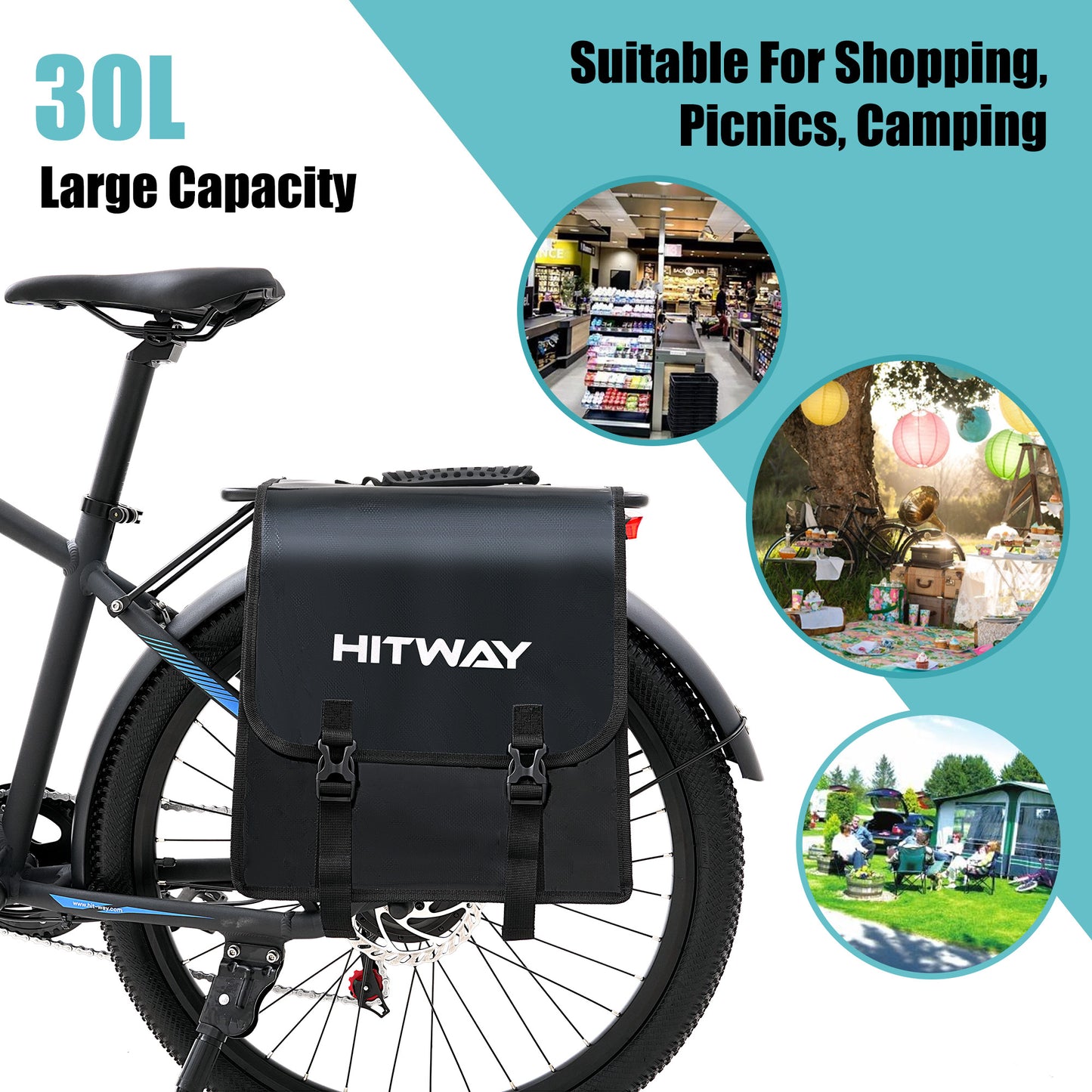Ebike dubbele hangende tas