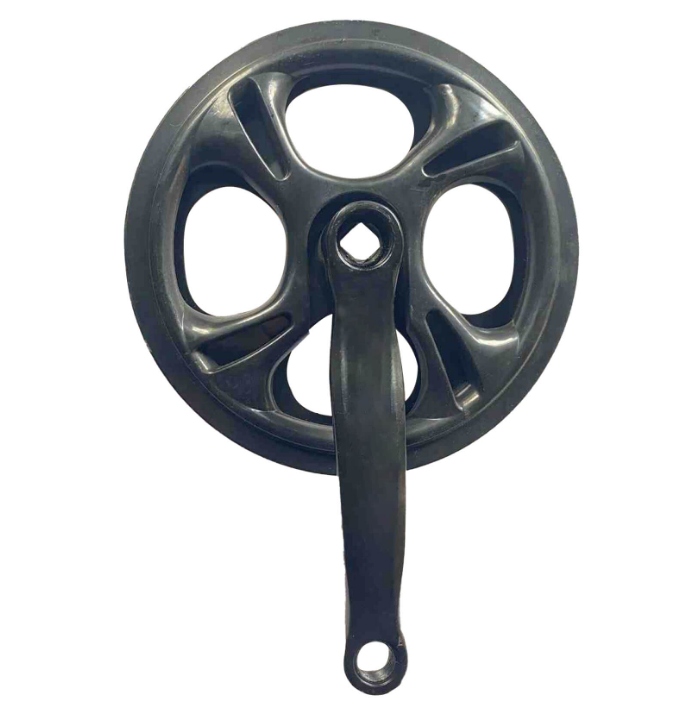 Manivelle de vélo en alliage d'aluminium de 170 mm à vitesse unique pour vélo de montagne et vélo de route (trou losange noir Manivelle de vélo en alliage d'aluminium de 170 mm à vitesse unique pour vélo de montagne et vélo de route (trou losange noir