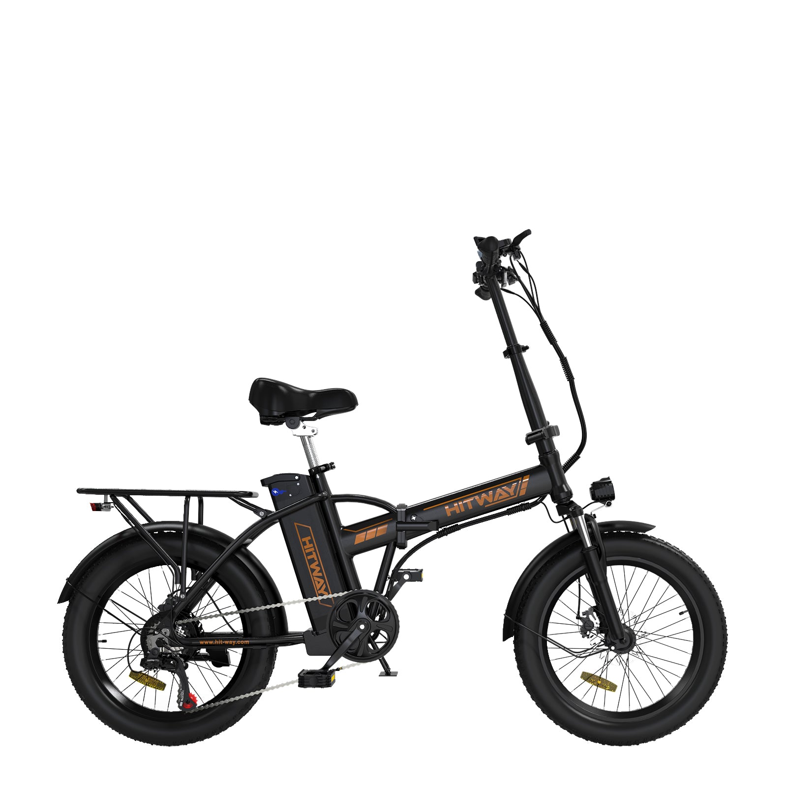 HITWAY BK11 36V 11.2AH Folding Electric Bike 20*3.0 Fat Tire Ebike Suitable  for Urban and Commuting Use