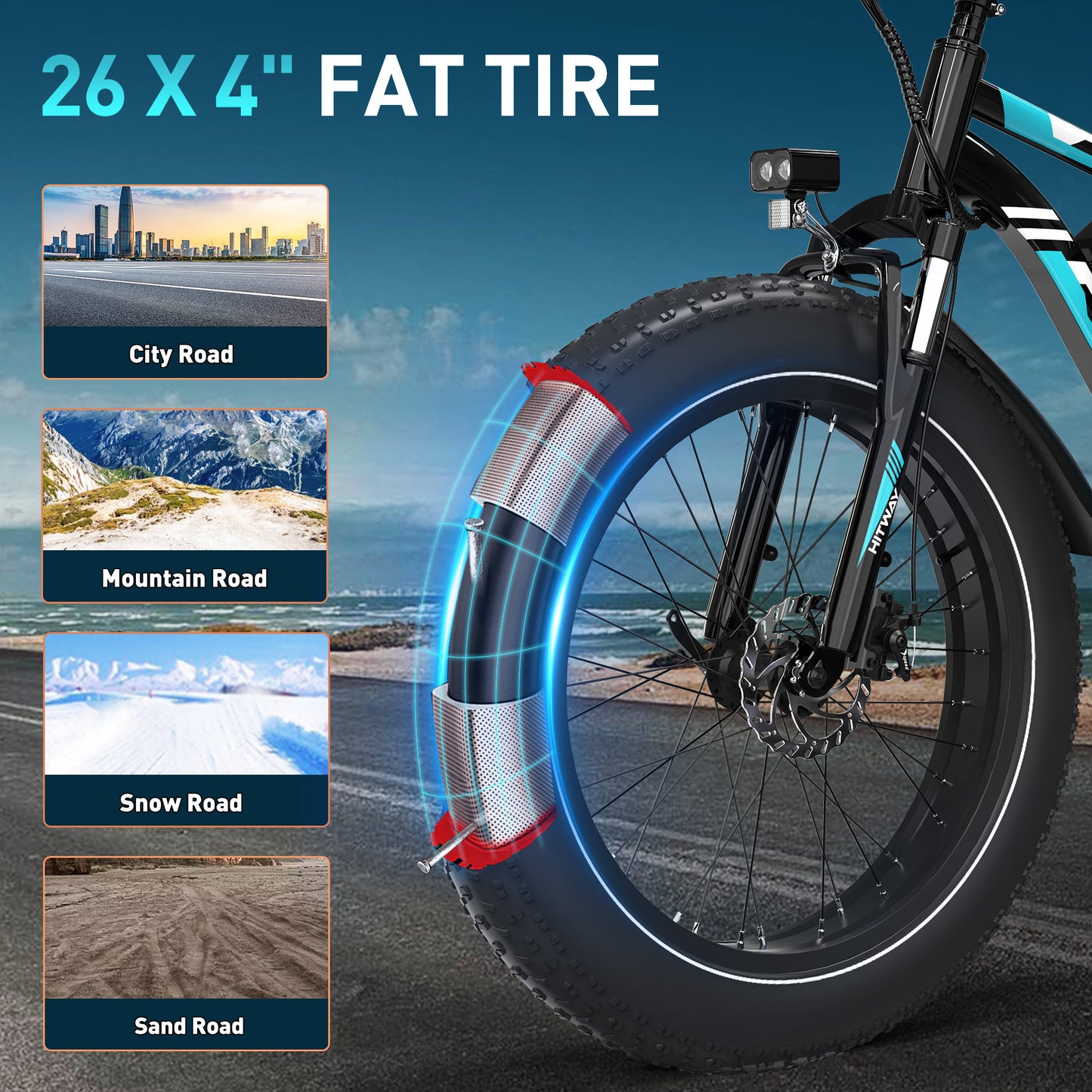 BK15 4.0 Fat Tire Electric Rower