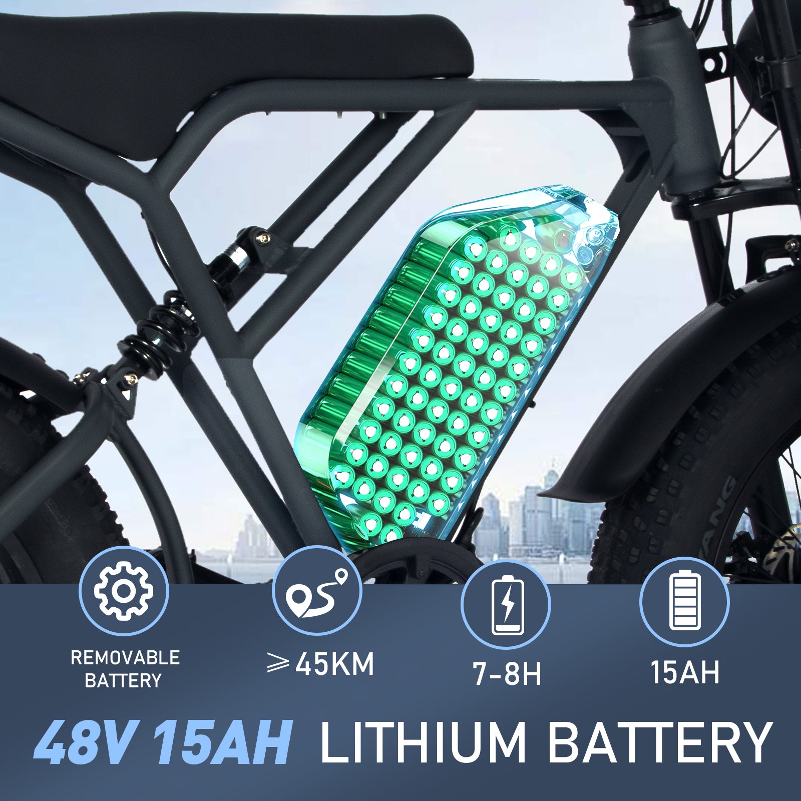 Luz LED delantera multifuncional para patinete eléctrico, bicicleta