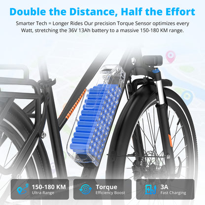 Bicicleta eléctrica de tracción media BK-U1