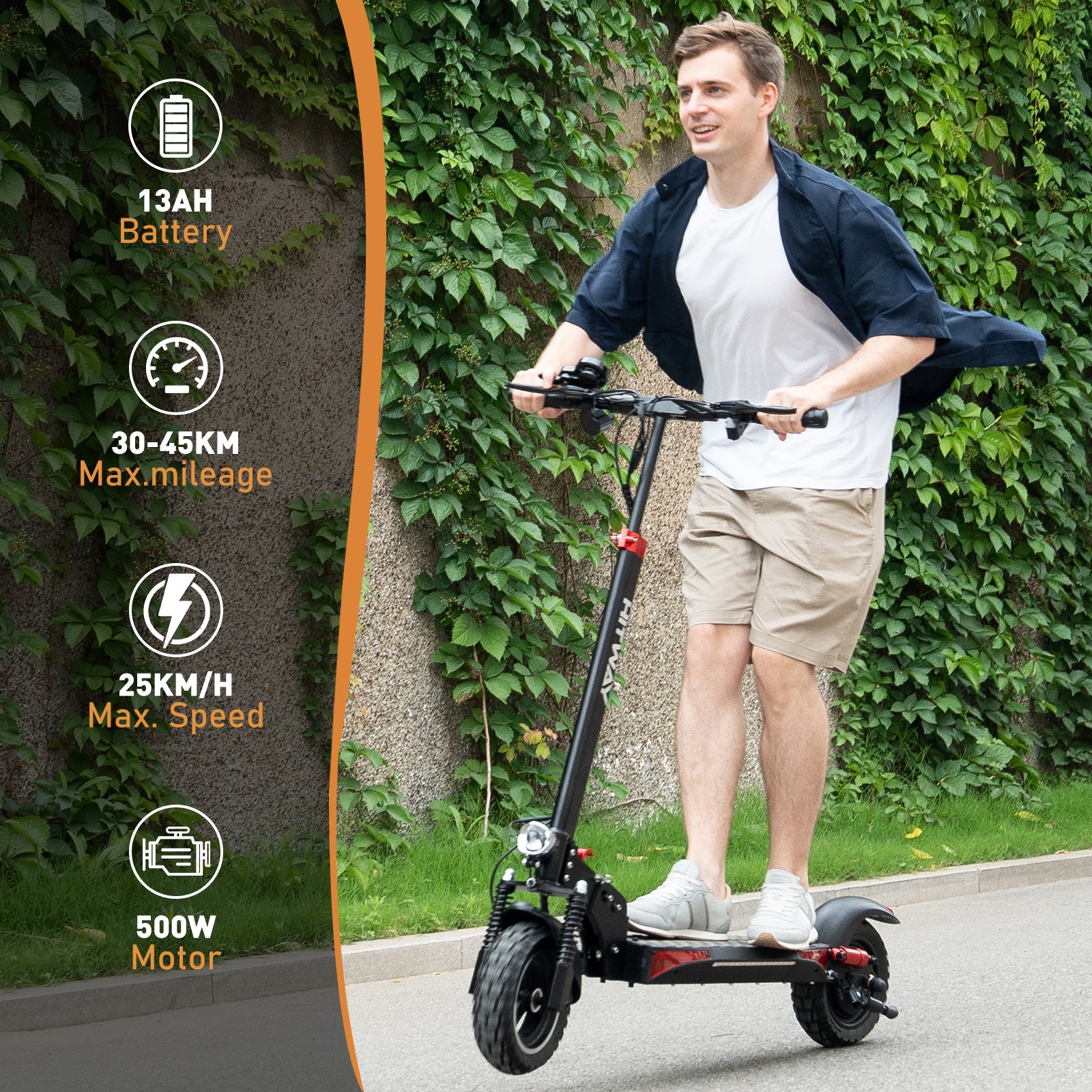 HITWAY H5 Pro Electric Scooter Review - 45Km/h, 800W 