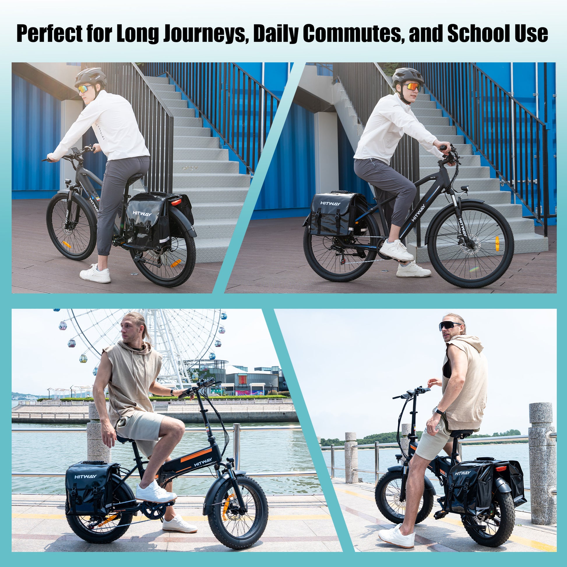 hitway fahrradtasche Ebike Doppel-Hängetasche – HITWAY EU