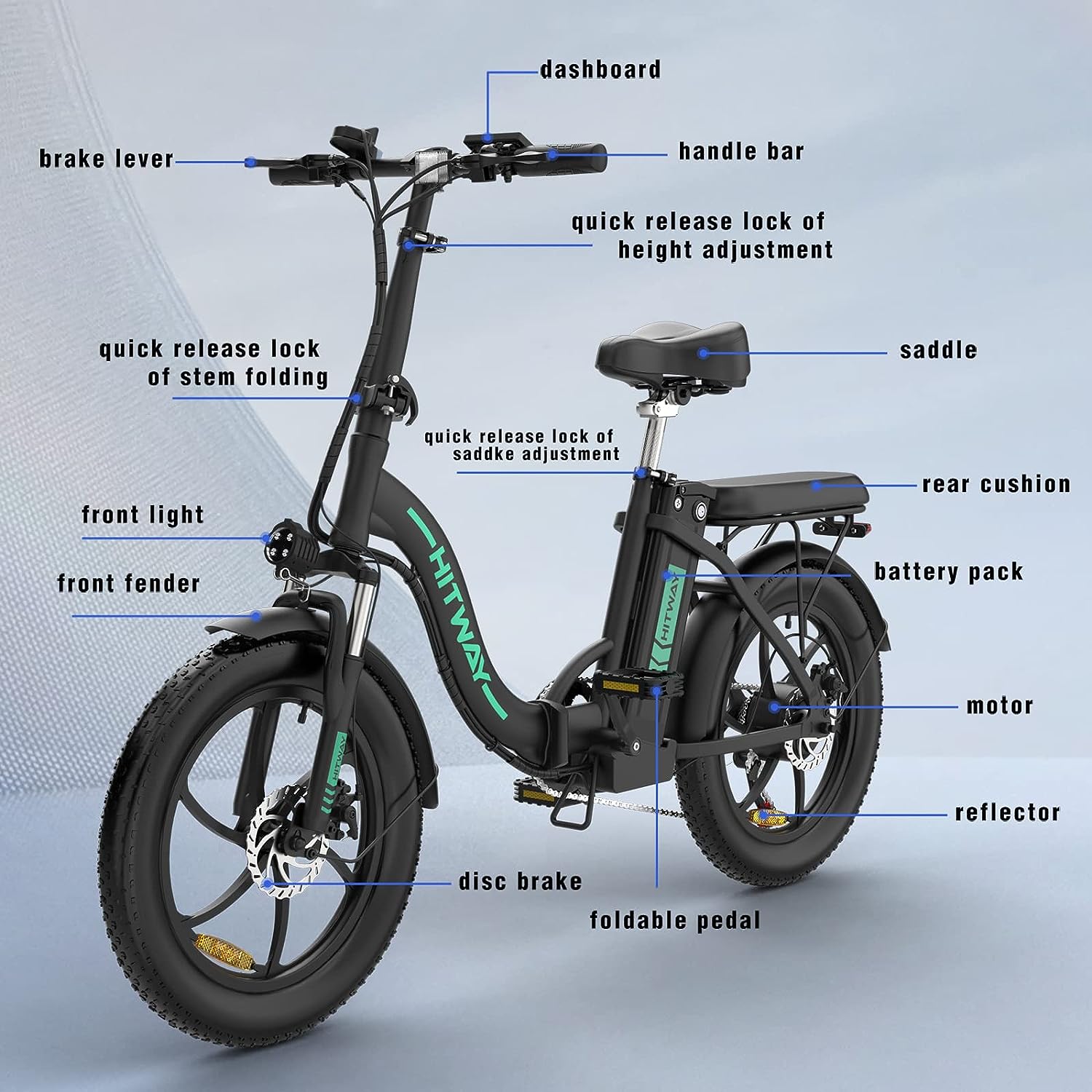 Bicicleta eléctrica plegable BK6S