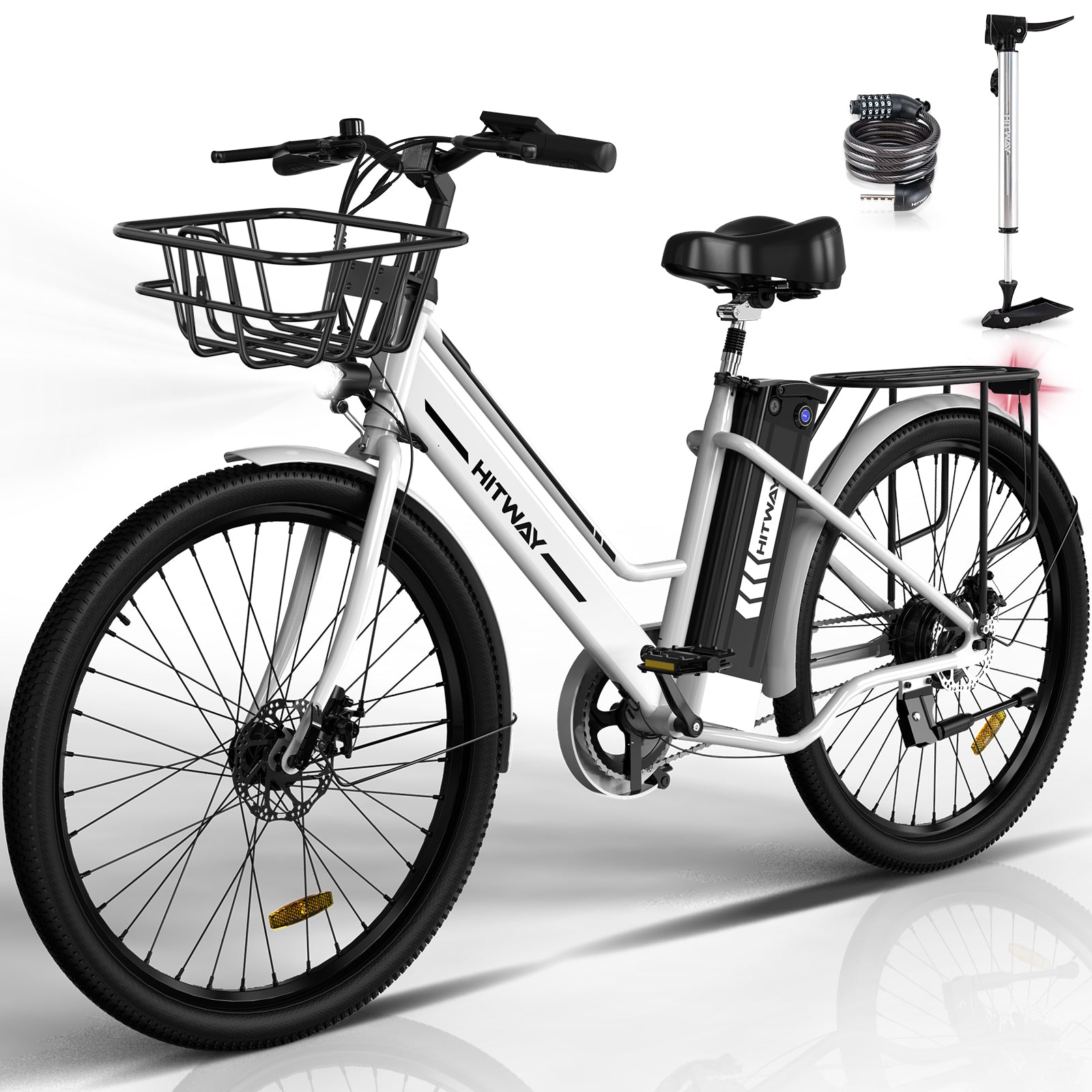 Electric bike with front 2024 basket