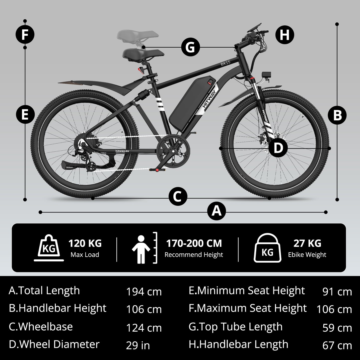 BK15 Plus 29 inch Electric Bike