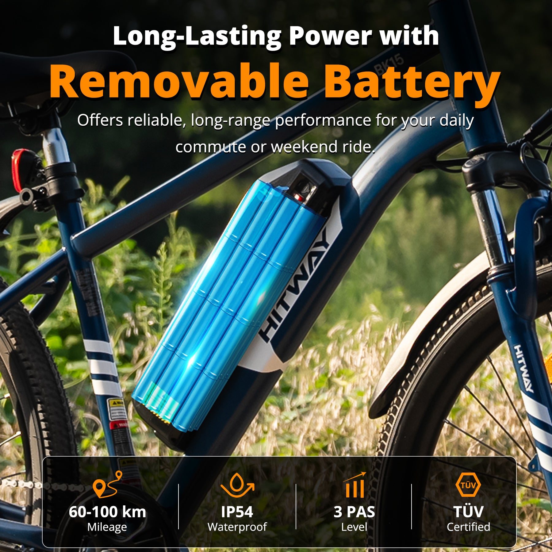 fahrradrahmen 15 zoll BK15 Pro 27,5 Zoll Elektrofahrrad 100 km Reichweite E-MTB