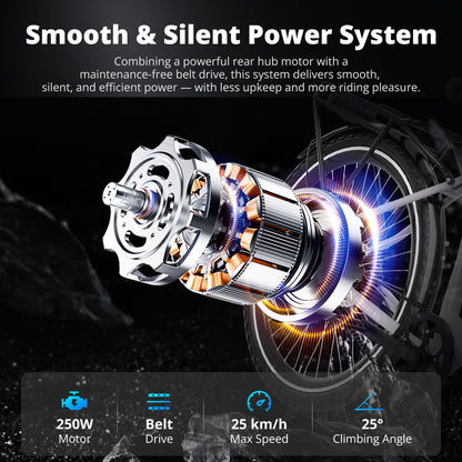 BK18 Pro Belt Drive Electric Bike