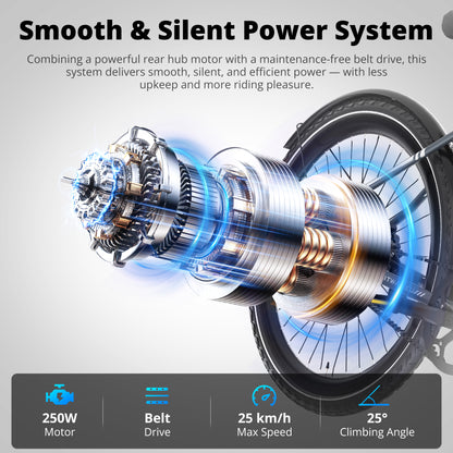 BK19 Pro Belt Drive Electric Bike