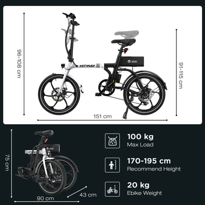 BK35S PRO 20" vélo électrique pliable