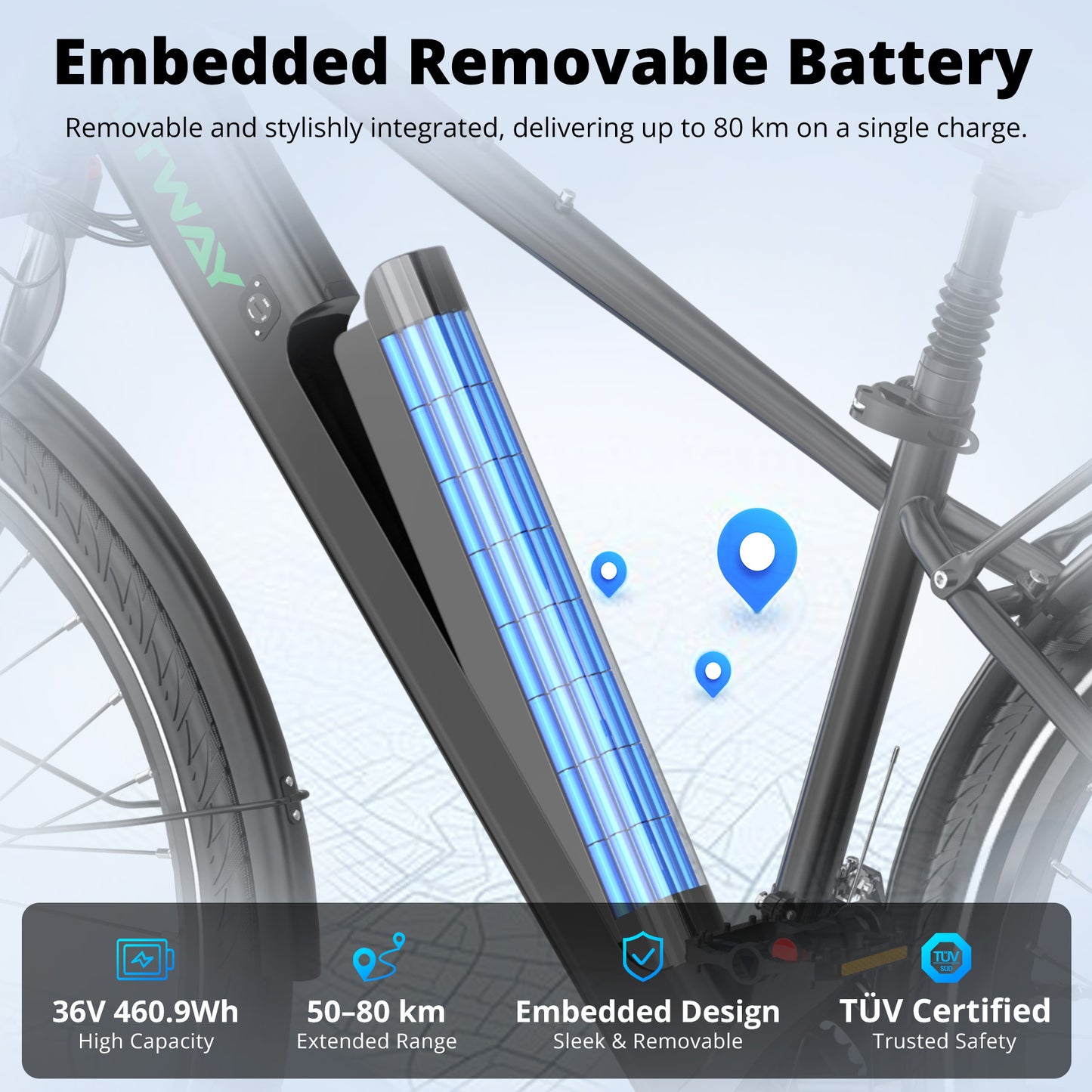 Vélo électrique BK7S Pro 27,5 pouces
