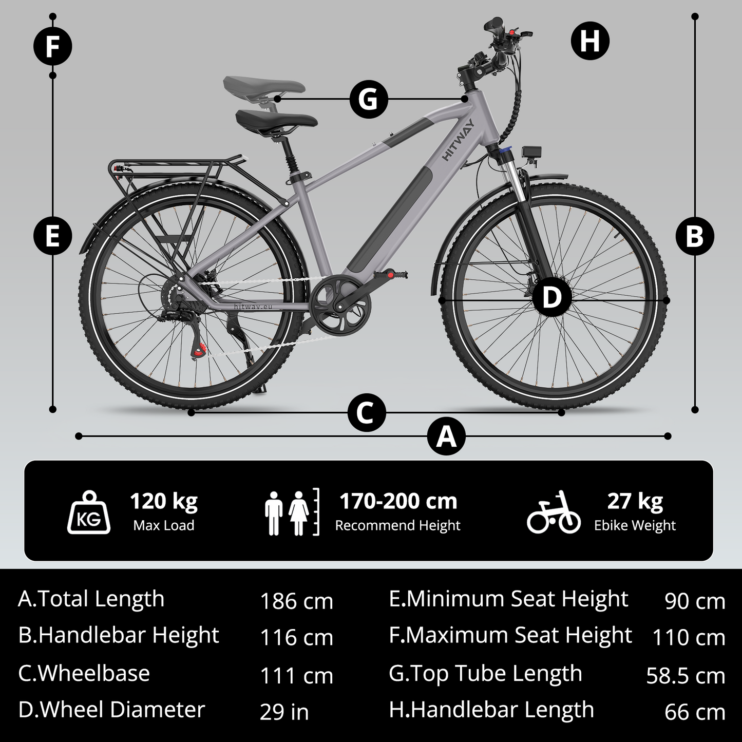 BK7S Plus 29 inch Electric Bike