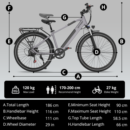 BK7S Plus 29 inch Electric Bike