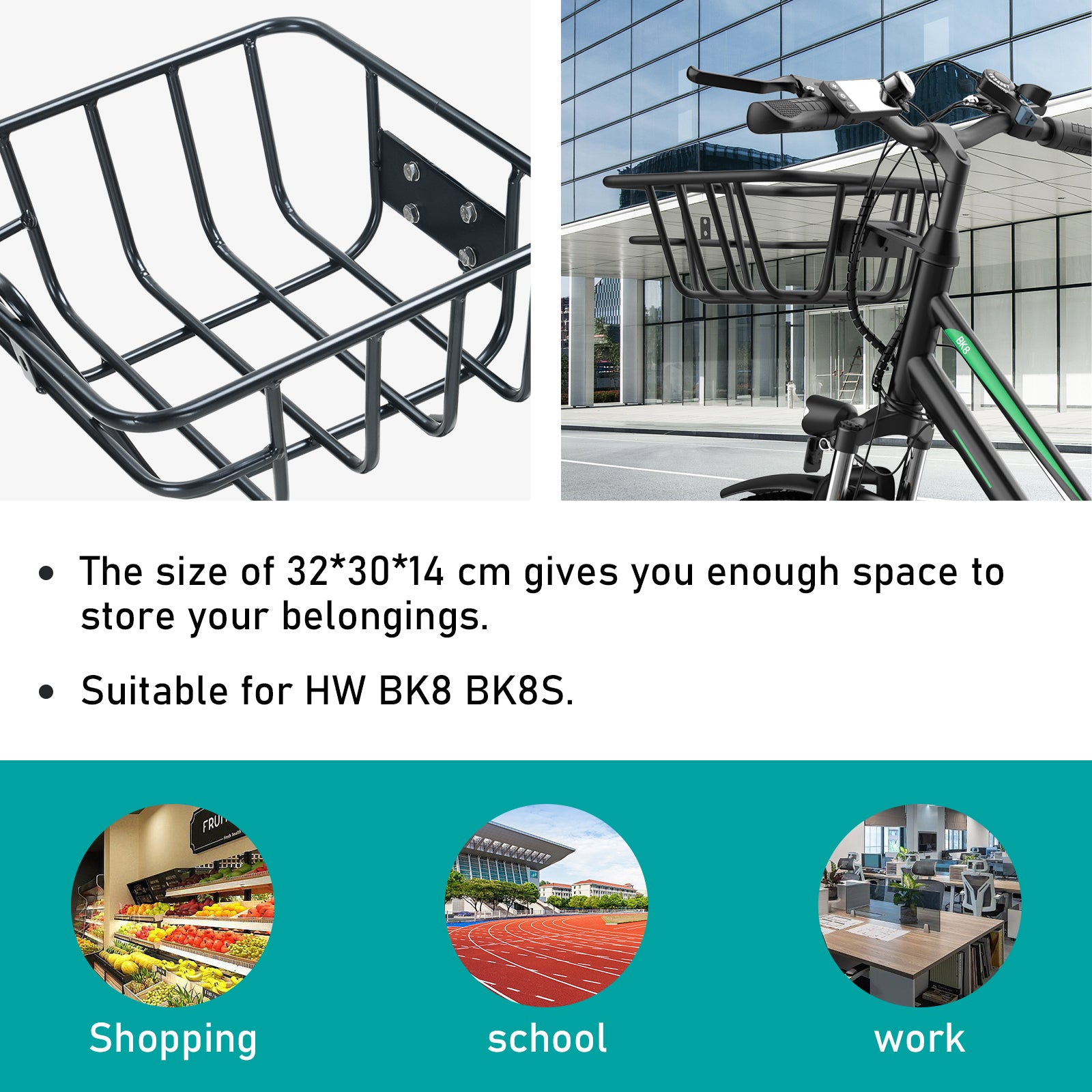 Bicycle Front Basket 1 for BK8/BK8S