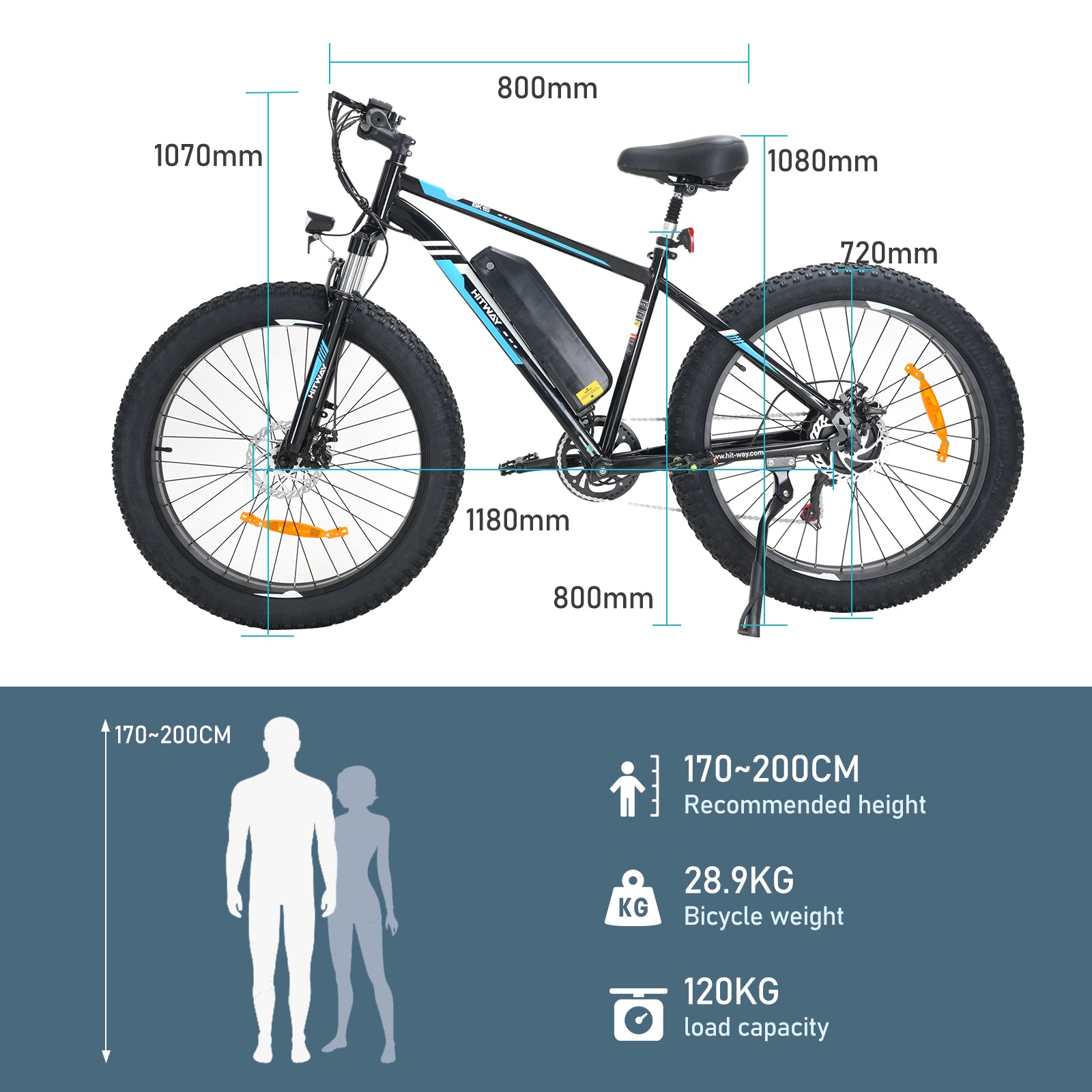 Bici elettrica per pneumatici grassi BK15 4.0
