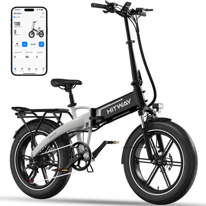 BK10S 48V 13Ah Folding Electric Bike 250W 20*4.0 Fat Tire