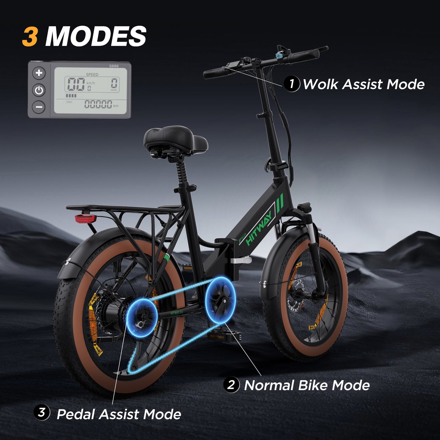 Vélo électrique pliant BK20