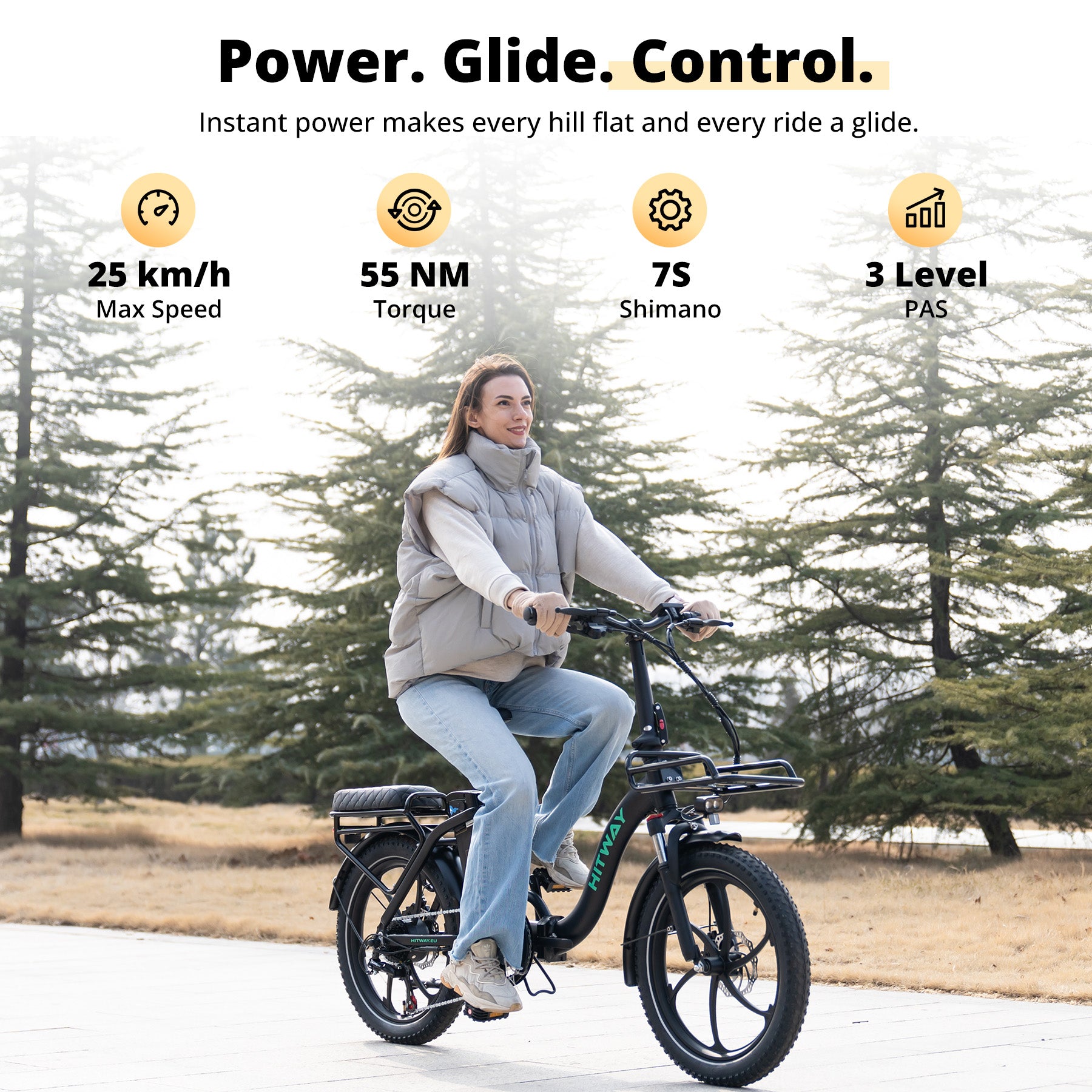 hitway e-bike klapprad ohne gangschaltung BK6S L1 faltbares Elektrofahrrad 36 V 15,6 Ah 70–150 km City-E-Bike